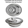 thumbnail image 2 of Filtro de Fuente de Agua para Gatos de 16 Pzas/set para Fuente de Mascotas de Acero Satinado de 67Oz, Filtro de Fuente para Perros y Gatos de Reemplazo con Esponjas de Bomba (8 Filtros y 8 Esponjas), 2 of 7