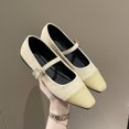 thumbnail image 1 of Primavera nuevas mujeres Vintage Flats botón cuadrado Toe Mary Janes zapatos casuales Slip on Comfort mocasines zapatos de Ballet zapatos de mujer 39 Gao Jinjia LED, 1 of 2