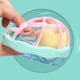 thumbnail image 5 of Sonajero de goma suave para bebés | Pelota sensorial de mano azul para bebés | Desarrollo de la educación temprana | Motricidad fina | Juguete táctil masticable para bebés de 0 a 1 año | Reg, 5 of 5