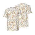 thumbnail image 3 of Daiia Floral1 Mens Baseball Jersey Button Down Shirts Short Sleeve Sports Uniforms-X-Large, 3 of 9