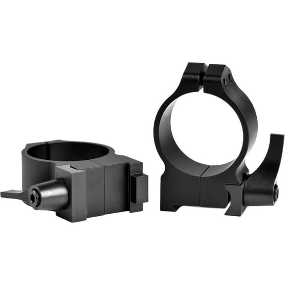 Warne Maxima 1" Medium QD Quick Detach Steel Scope Rings Fits CZ 550 19mm Dovetail - 1BLM