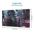 thumbnail image 2 of Bingfone Urban Mechanical Dragon Large Gaming Mouse Pad,Extended Desk Mousepad with Stitched Edges,Non-Slip Base,Water Resist Keyboard Pad for Gamer, Office & Home, 29.5 x 16 in, 2 of 6
