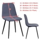 thumbnail image 3 of Hign-funda elástica para silla, cubierta con estampado de Color sólido, asiento trasero corto curvo, funda para silla de Bar, sala de estar, comedor, hogar, 3 of 4