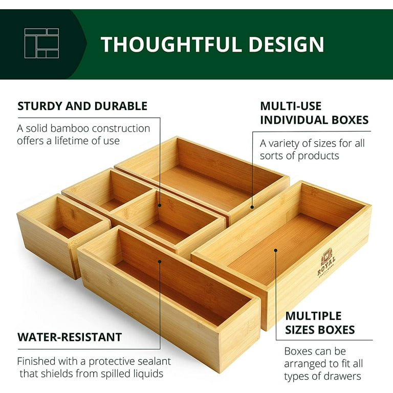 Cardboard Drawer Universal/Utility Box, Sleek Collection