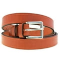 thumbnail image 3 of Men's 1 1/8" Chestnut English Bridle Leather Saddle Grooved Belt Roller Buckle, 3 of 4