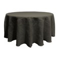 thumbnail image 1 of LA Linen TCBurlap132R-Black Nappe en Toile de Jute Teinte Naturelle, Noir - 132 Po. Ronde, 1 of 1
