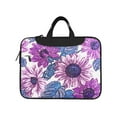 thumbnail image 2 of YFYANG 14 inch Universal Laptop Bag Oxford Cloth Laptop Sleeve, Multi-functional Purple Vintage Floral Notebook Computer Messenger Bag Handbag, 2 of 8