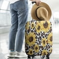thumbnail image 2 of Leopard Sunflower Pattern Luggage Cover Fashion Suitcase Cover Baggage Covers Fit 25-28 Inch Luggage (Go Travel), 2 of 5