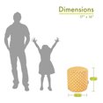 thumbnail image 2 of Majestic Home Citrus Ikat Dot Small Pouf, 2 of 5