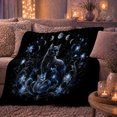thumbnail image 6 of Mystical Black Cat decorative theme Celestial Art, Mystical Pet Portrait Pattern, Warm Flannel Blanket for Living Room and Bedroom, Cat Lovers Just Because Gift, Pet Lover Home Decor, 6 of 9