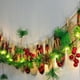 thumbnail image 5 of Adornos navideños, regalos navideños, luces navideñas de 300 cm, 30 luces, piñas y agujas de pino, tira larga de luces decorativas de plástico, lámpara de fresa., 5 of 5