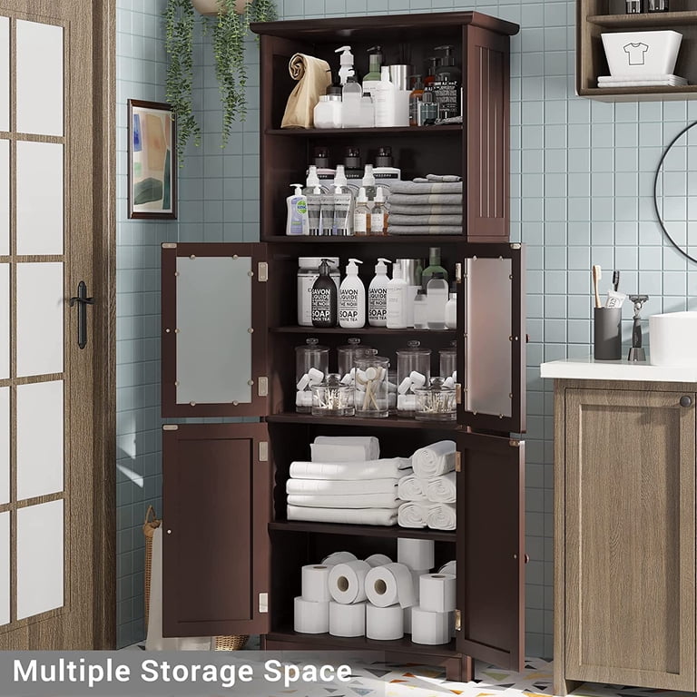 Brown Small Kitchen Storage Cabinets