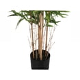 thumbnail image 3 of JERFIT 50 inch Artificial Bamboo Tree Potted Floor Plant in Black Pot, Faux Indoor Greenery Decor with Realistic Green Leaves, 3 of 5