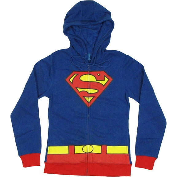 DC Comics: Supergirl Logo Juniors Blue Medium (M) Hoodie by Bioworld