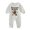 White, variant on AWZXDE Girls Pullover Rompers Light Gray Sports Theme Long Sleeve Pullover Romper Easy Change Baby Girls Outfit White - 9-12 Months