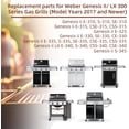 thumbnail image 6 of 9MM Stainless Steel Grill Grates for Weber Weber Genesis 2 Grill,For Genesis ii E-310, Genesis ii S-310, 6 of 7