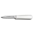 thumbnail image 2 of Dexter Russell S104SC-PCP Sani-Safe 15373 Paring Knife, 3-1/4" Scalloped Edge DEXSTEEL High Carbon Stain-Free Steel Blade, Non-Slip White Polypropylene Handle, Small Utility Knife, NSF, Made in USA, 2 of 2