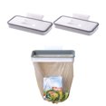 thumbnail image 1 of 2PCS Portable Trash Bag Holder, Hanging RV Garbage Bag Storage Rack with Lid, Kitchen Cabinet Waste Bin for Bathroom Dorm Room or Office, 1 of 7