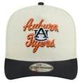 thumbnail image 2 of Men's New Era Cream/Navy Auburn Tigers Vintage Chainstitch 9FIFTY A-Frame Snapback Hat, 2 of 5