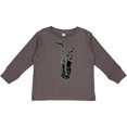 thumbnail image 3 of Inktastic Saxophone Musician Band Gift Idea Boys or Girls Long Sleeve Toddler T-Shirt, 3 of 5