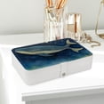 thumbnail image 6 of Whale PU Leather Jewelry Box Display Case with Removable Compartment and Bracelet Holder - Portable Storage Container, 6 of 6