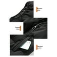 thumbnail image 6 of Men's Down-Filled Vest Winter Insulated Outdoor Vest Thickened Sleeveless Jacket - Warm for Cold Weather Layering, Hiking, and Holiday Adventures,Black,S, 6 of 7