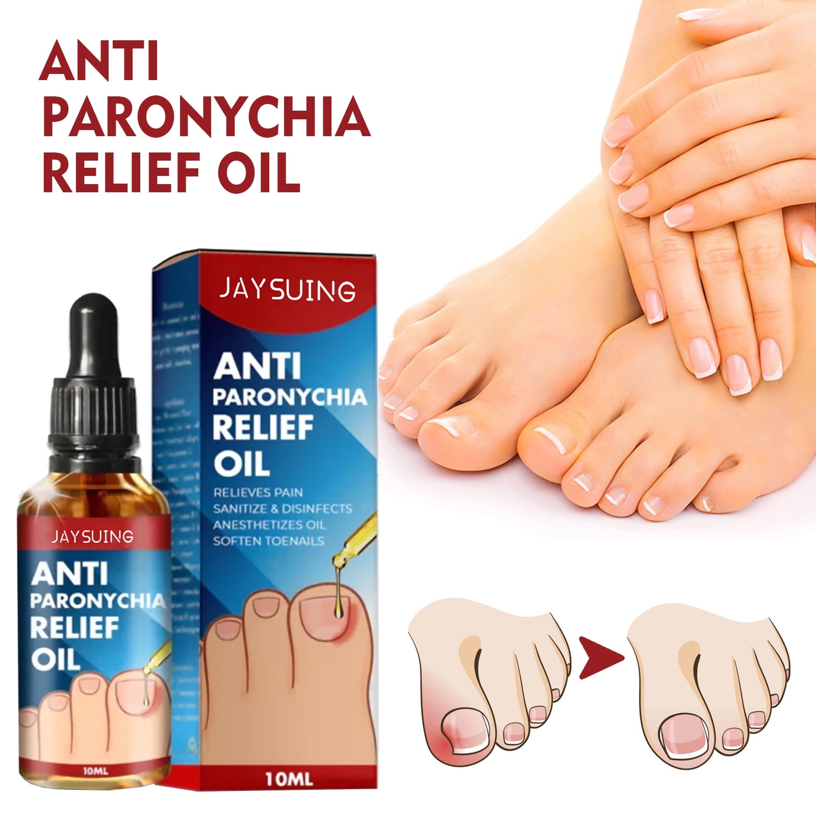Haobuy 2pcs Toenailplus Anti Paronychia Relief Oil, Toe and Fingernail