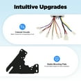 thumbnail image 2 of Electric Bicycle Conversion Kit with Brush Motor, Freewheel, Twist Throttle, Controller, and Sprocket for Easy Installation - Fits Most Bicycles, 2 of 7