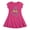 HEATHER FUCHSIA, variant on Dr. Seuss The Grinch - Christmas - Grinchy Face - Toddler & Youth Girls Fit & Flare Dress