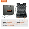 thumbnail image 4 of VEVOR 1/2" Drive Impact Socket Set, 65 PCS Standard SAE (3/8" to 1-1/4") & Metric (10-24 mm) Sizes, 6 Point Cr-V Alloy Steel Includes Adapters & Ratchet Handle & Storage Case, 4 of 8