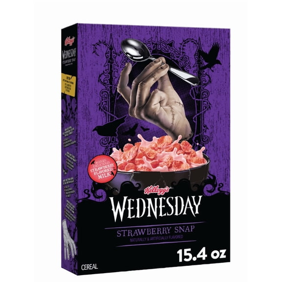 Kellogg's Wednesday Strawberry Snap Breakfast Cereal, 15.4 oz Boxes (2 Pack)