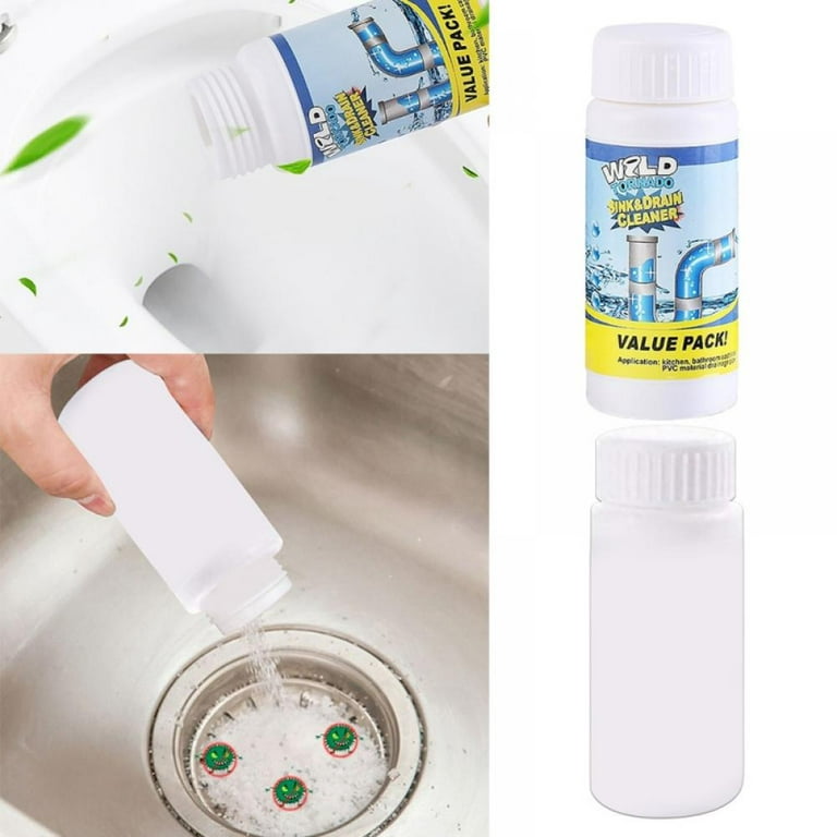  Pipe Dredge Deodorant, Powerful Sink Drain Cleaner Pipe  Dredging Agent Sewer Toilet Dredge Powder Cleanser Dredge Agent for Kitchen  Toilet Pipeline Quick Cleaning Tool : Health & Household