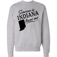 thumbnail image 2 of Inktastic Someone in Indiana Loves Me Adult Sweatshirt, 2 of 4