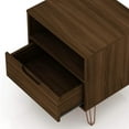 thumbnail image 4 of Rockefeller 1.0 Mid-Century- Modern Nightstand with 1-Drawer in Brown, 4 of 9