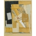 thumbnail image 2 of Kurt Schwitters 12x14 Black Ornate Wood Framed Double Matted Museum Art Print Titled: Black Nburgh (1947), 2 of 5