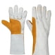 thumbnail image 1 of Guantes de soldadura de forja de cuero, guantes de soldador resistentes al calor, también perfectos para parrilla/barbacoa/estufa de leña/horno/chimenea/corte, 1 of 5