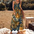 thumbnail image 2 of Animal Print Patterns Sleeveless Dress Women's Luxury Party Dress Birthday Dresses for Women, 2 of 7
