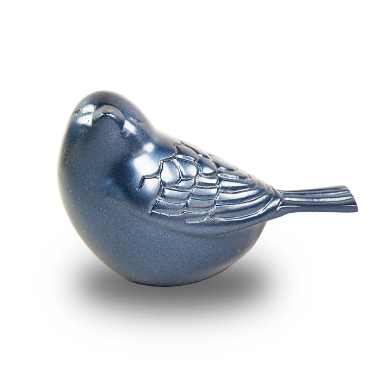Blue Birds Heart Urn for Ashes Keepsake Cremation Urn Small Memorial Ashes Urn 