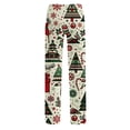 thumbnail image 3 of Christmas Pajama Pants Women Wide Leg Pajamas Lounge Pant for Women Cozy Warm Christmas Pj Bottoms Christmas Party Sleep Loungewear Pants, 3 of 6