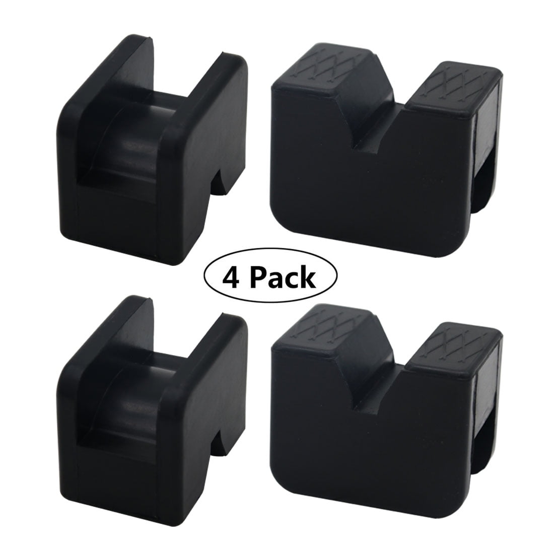 HXXF Rubber Jack Stand Pads Adapter for Hi Lift Car Jack Stands Slotted Frame Rail Pinch Welds Protector,4Pack