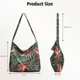 thumbnail image 4 of Vibrant Retro Hawaiian Floral Handbag - Stylish & Sleek Crossbody Bag with Spacious Interior for Daily Essentials, 4 of 5