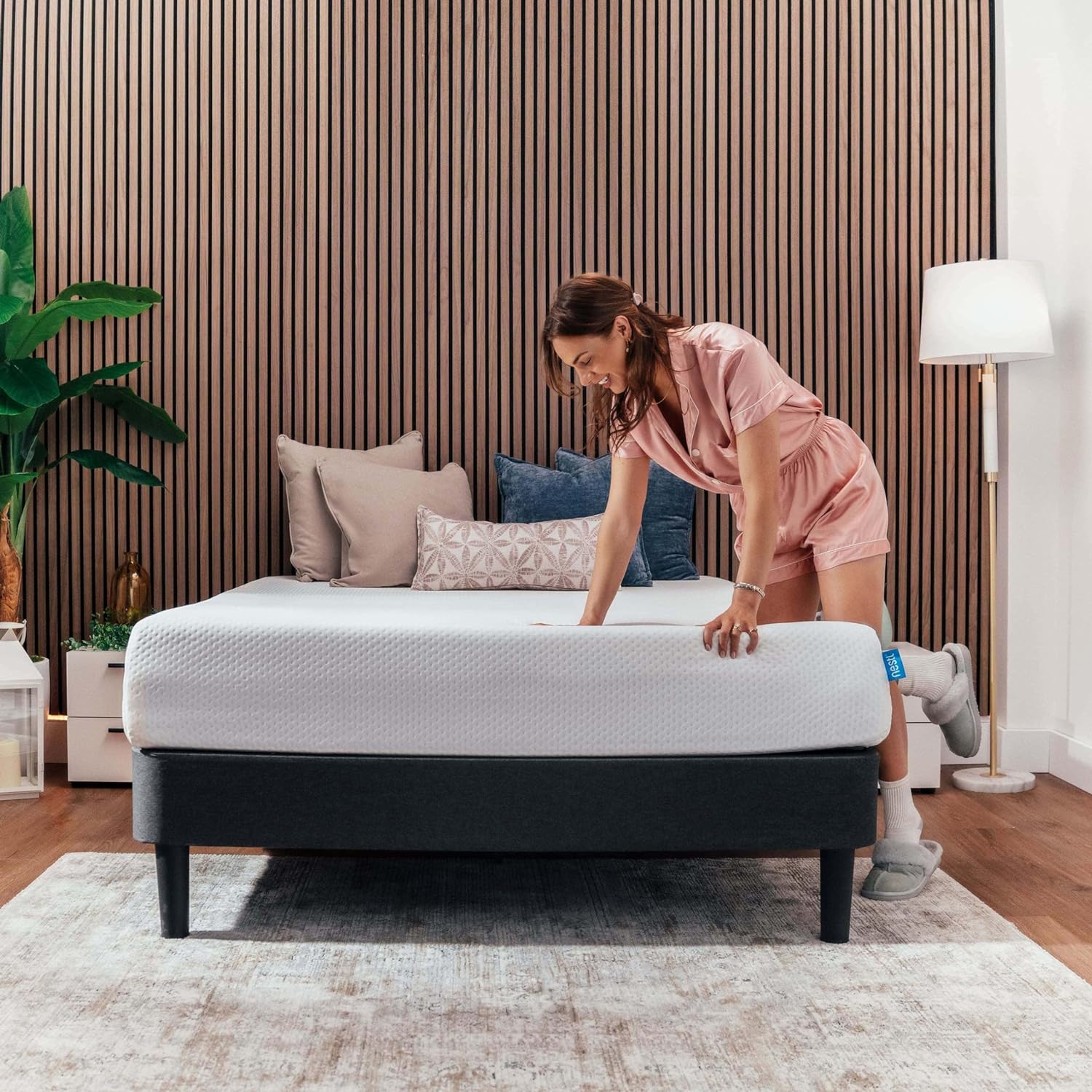TENDA Green Tea Full Size Mattress 12 Inch - Cooling Graphite Memory Foam Full Mattress, Fiberglass Free Full Size Mattress in A Box, Pressure Relief Supportive Bed in A Box, CertiPur-US Certified