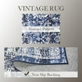 thumbnail image 2 of Washable Distressed Runner Rugs 2x6, Non-Slip Low Pile Hallway Living Room Bedroom Floor Carpet, Blue, 2 of 8