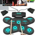 thumbnail image 2 of Drum Kits with Headphone Jacks, Built-in Speaker Drum Pedal Drum Stick Drum Pads, 2 of 20