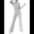 thumbnail image 1 of Conjunto de Pijama de Larga para Mujer, Conjunto de Pijama Informal de 2 Piezas, Ropa de Dormir de Otoño Gris L, 1 of 9