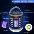thumbnail image 2 of 3 in 1 Indoor Bug Outdoor Mosquito Zappers, USB Rechargeable Killer Portable Waterproof, LED Lantern Fly Zappers Camp Light Emergency for Home, Backyard, Camping Patio - 2 Pack, 2 of 5
