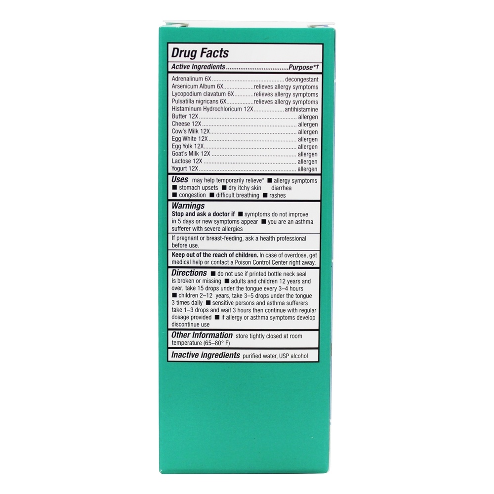 bioAllers Allergy Treatment | Homeopathic Formula May Help Relieve Sneezing, Congestion, Itching, Rashes & Watery Eyes | 1 Fl Oz (Dairy Allergies)