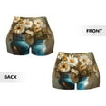 thumbnail image 5 of Picia Rustic Daisy Mason Jars Printed Workout Shorts for Women Seamless Scrunch Butt Lifting High Waisted Yoga Gym Booty Running Moisture-wicking Short Pants-X-Large, 5 of 9