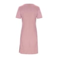 thumbnail image 3 of Dvprdro Womens Casual Work Mini Dress V Neck Short Sleeve Pleated Front Slim Fit Pencil Dress Solid, 3 of 6