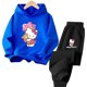 thumbnail image 3 of 2024 Lindo Anime Hello Kitty Niños Niñas Sudadera con capucha Traje con capucha Sudadera con capucha Moda Niños Estudiantes Adolescentes Casual Superior Casual De 3 A 14 Años Al Aire Libre, 3 of 5